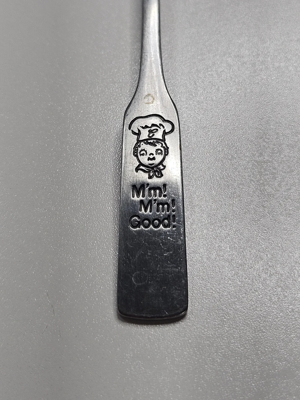 Campbell’s Soup Company “M'm! M'm! GOOD!” Spoon – Vintage Baby Promotional 5.5